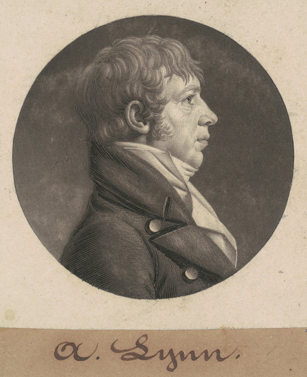 Adam Lynn door Charles B. J. Févret de Saint Mémin