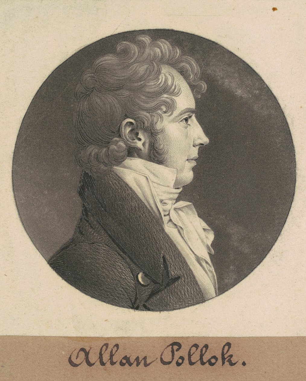 Alan Pollok door Charles B. J. Févret de Saint Mémin