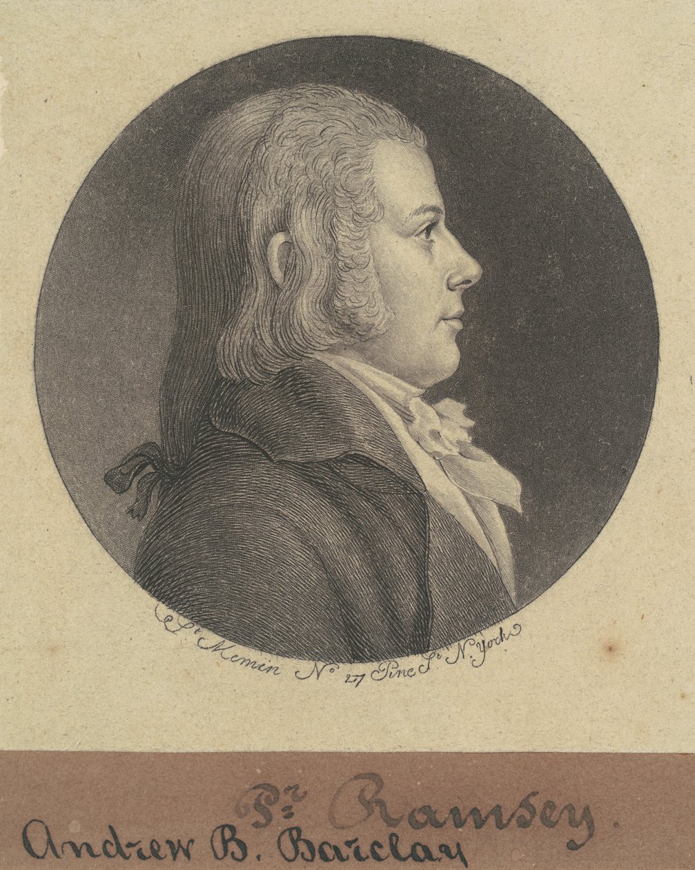 Andrew D. Barclay door Charles B. J. Févret de Saint Mémin