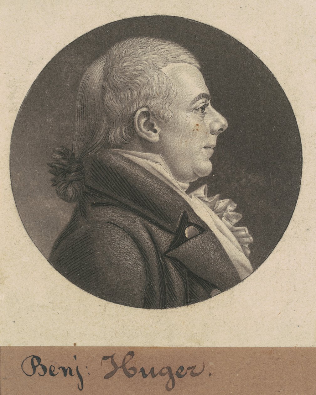 Benjamin Huger door Charles B. J. Févret de Saint Mémin