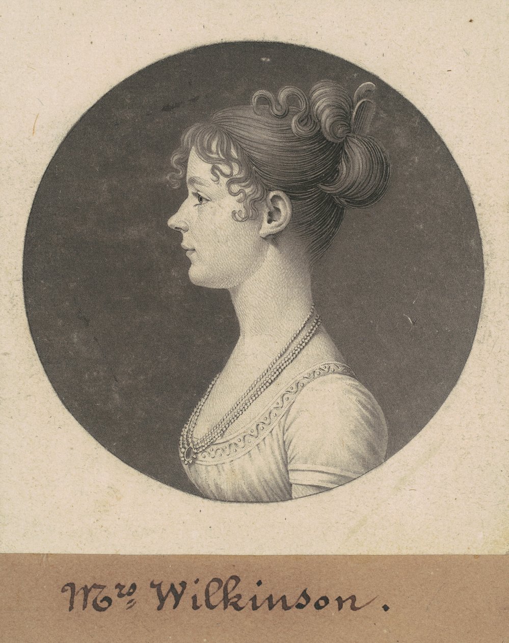 Catherine Andrews Wilkinson door Charles B. J. Févret de Saint Mémin
