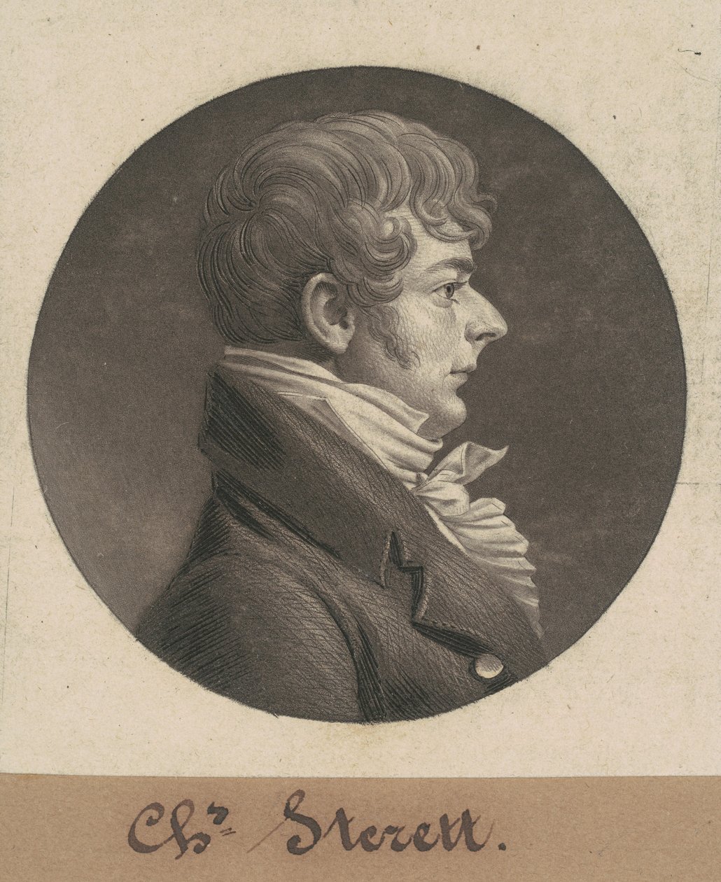 Charles Sterett door Charles B. J. Févret de Saint Mémin