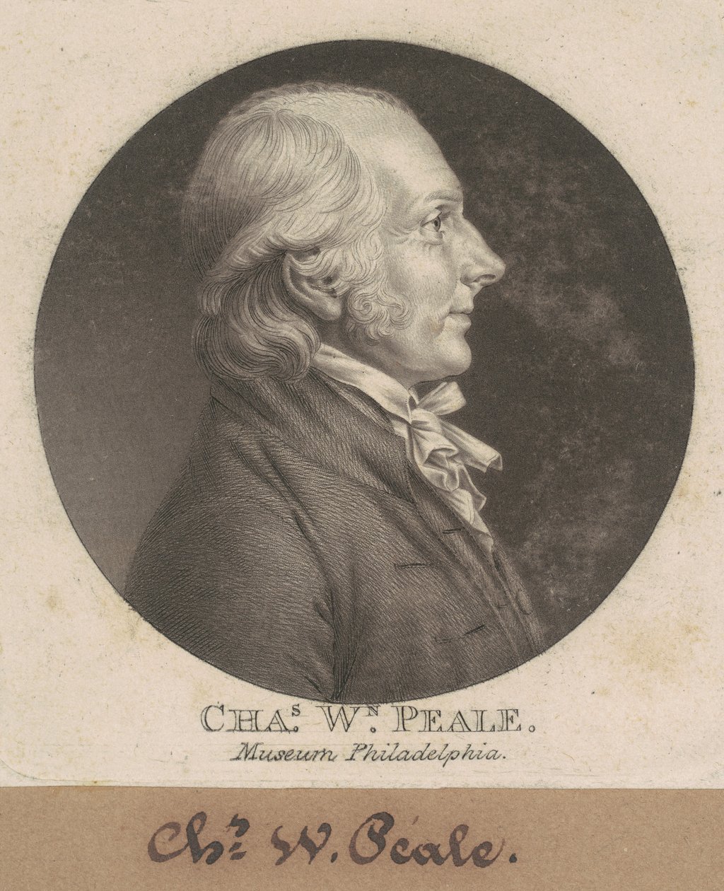 Charles Willson Peale door Charles B. J. Févret de Saint Mémin