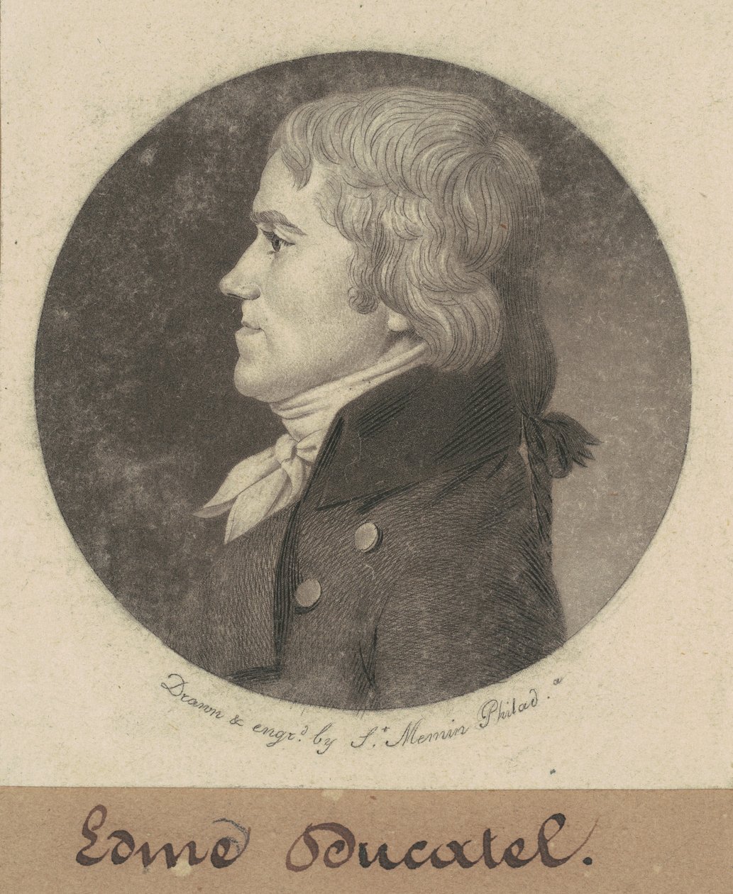 Edme Ducatel door Charles B. J. Févret de Saint Mémin