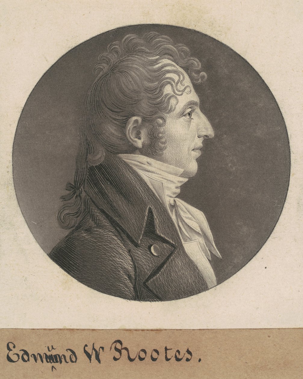 Edmund Wilcox Rootes door Charles B. J. Févret de Saint Mémin