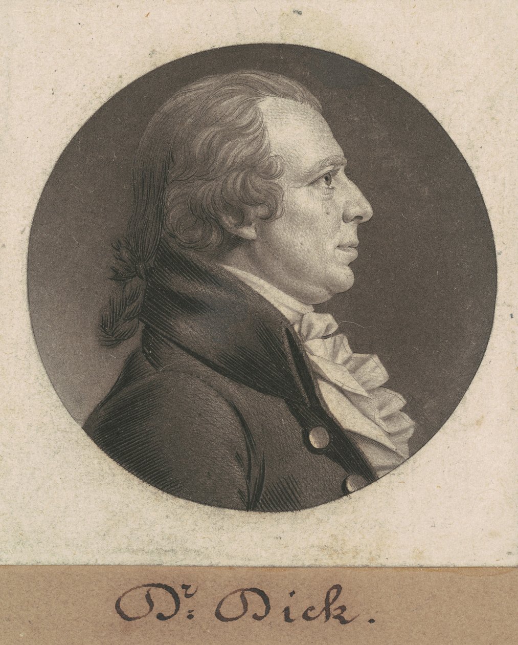 Elisha Cullen Dick door Charles B. J. Févret de Saint Mémin