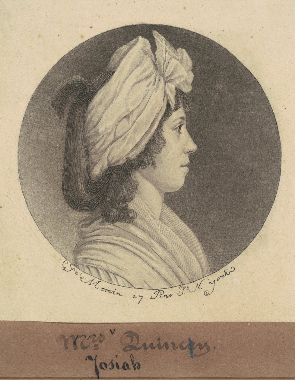 Eliza Susan Morton Quincy door Charles B. J. Févret de Saint Mémin