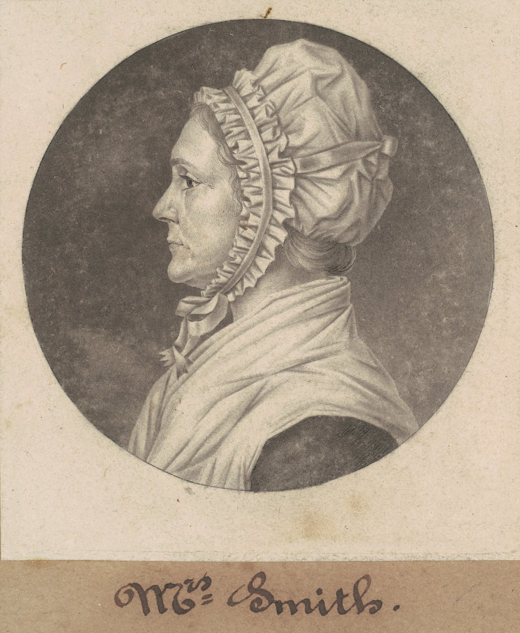 Elizabeth Custis Teackle Smith door Charles B. J. Févret de Saint Mémin