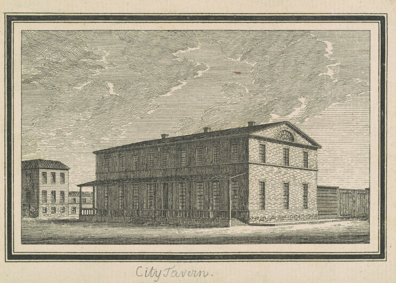 Esperanza, City Tavern door Charles B. J. Févret de Saint Mémin
