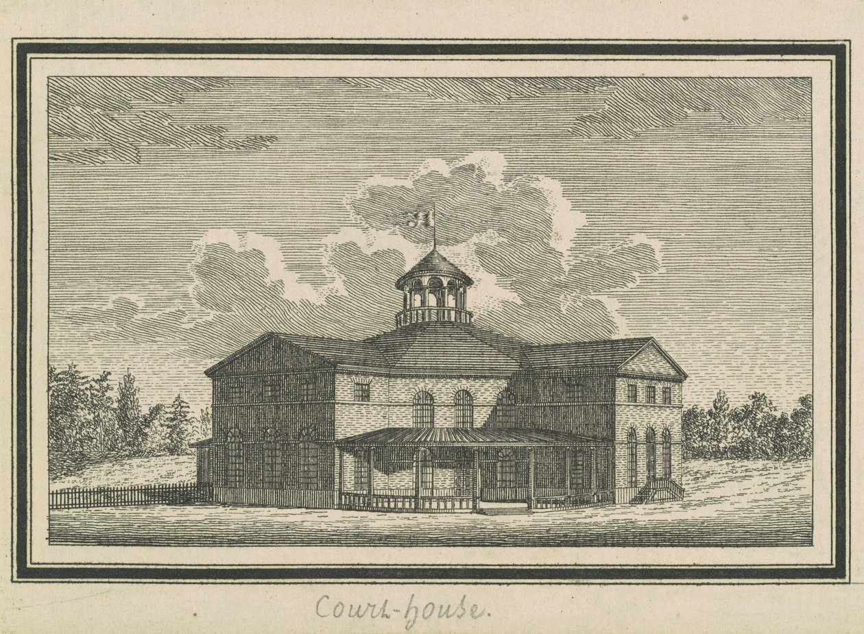 Esperanza, gerechtsgebouw door Charles B. J. Févret de Saint Mémin