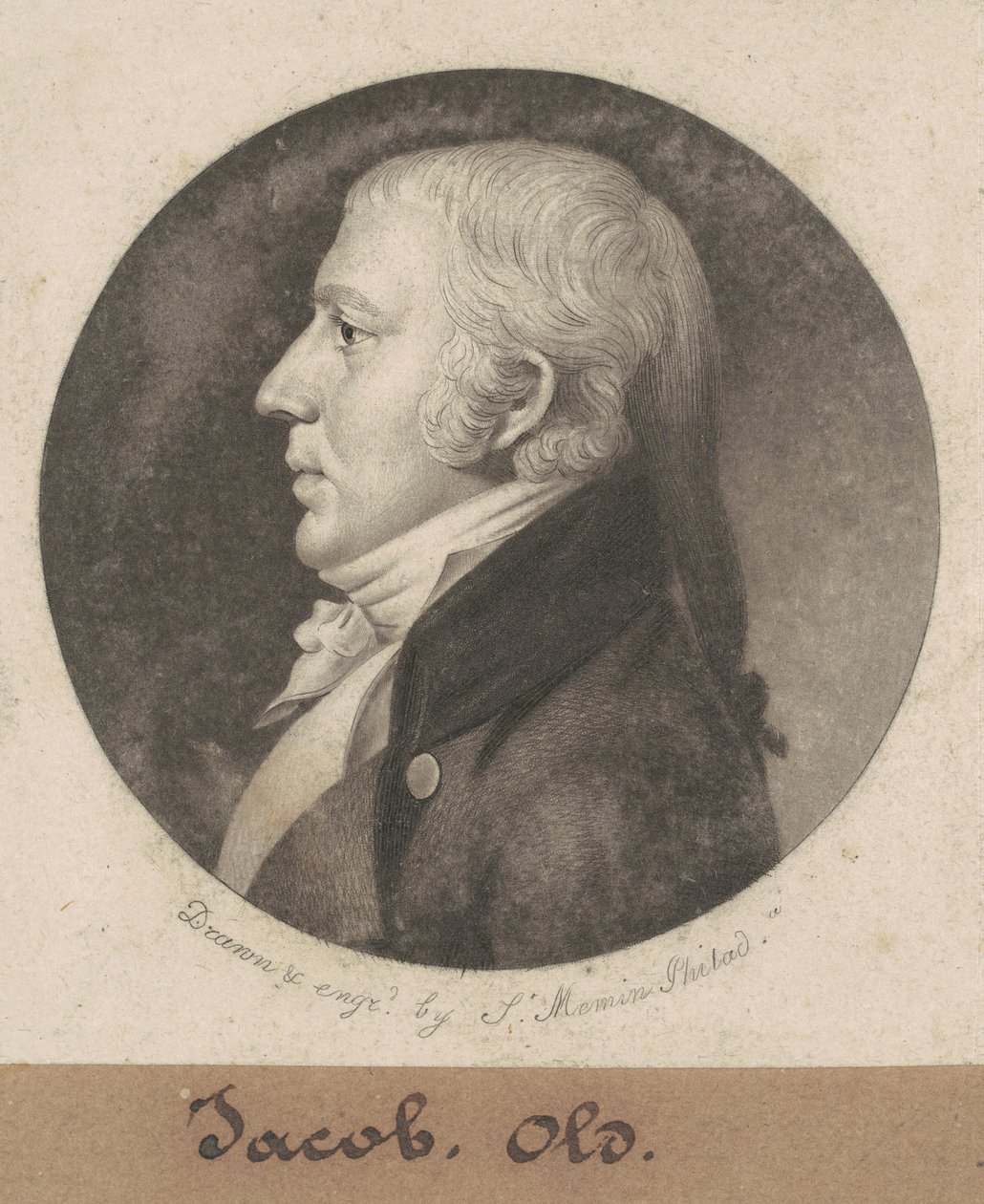 Evan William Thomas door Charles B. J. Févret de Saint Mémin