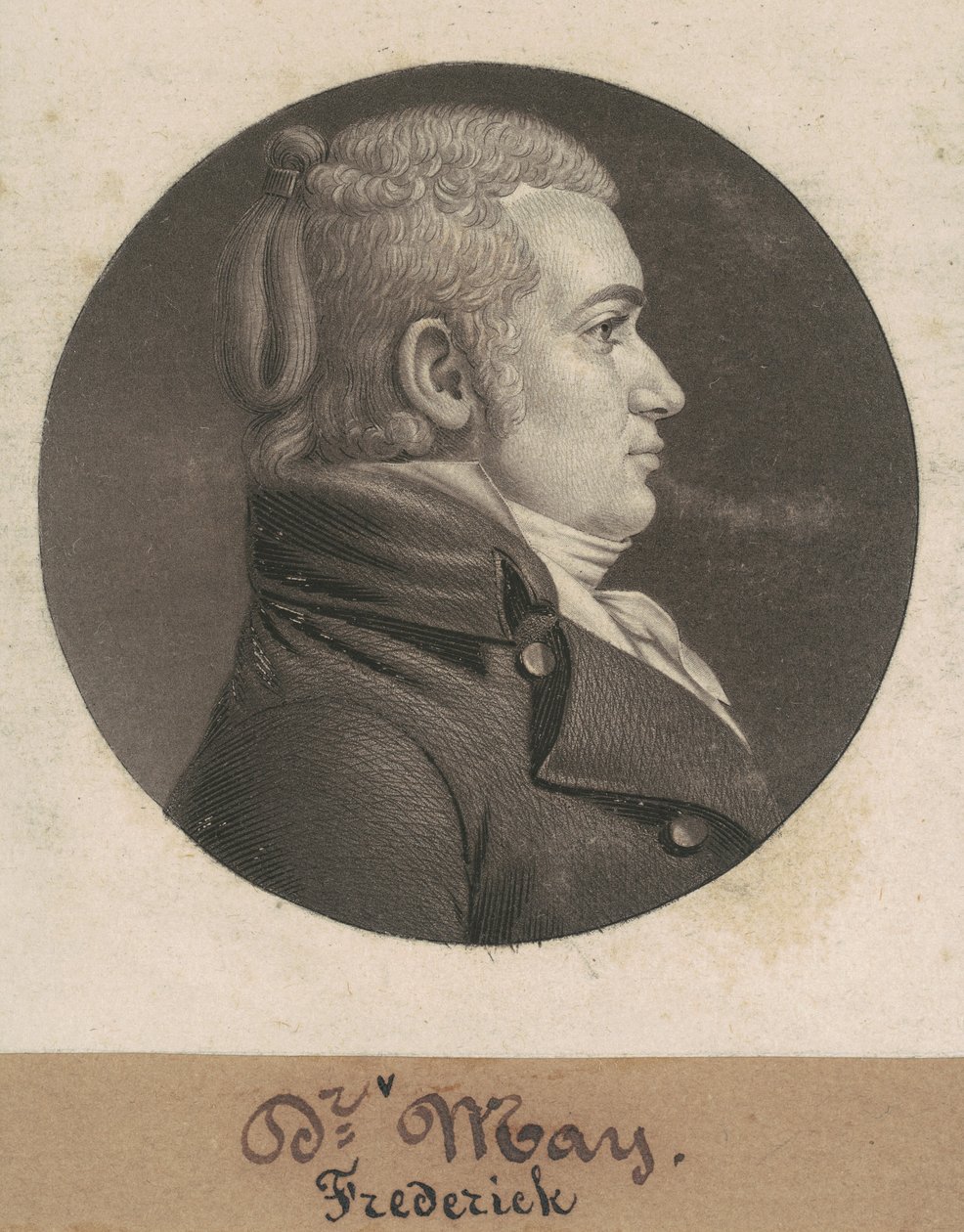 Frederick May door Charles B. J. Févret de Saint Mémin