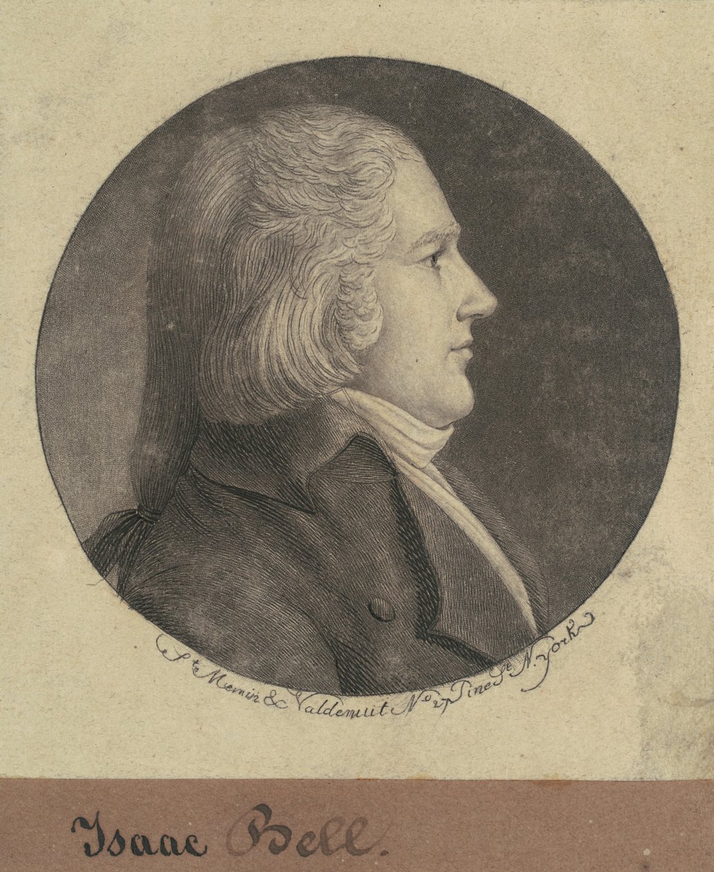 Isaac Bell door Charles B. J. Févret de Saint Mémin
