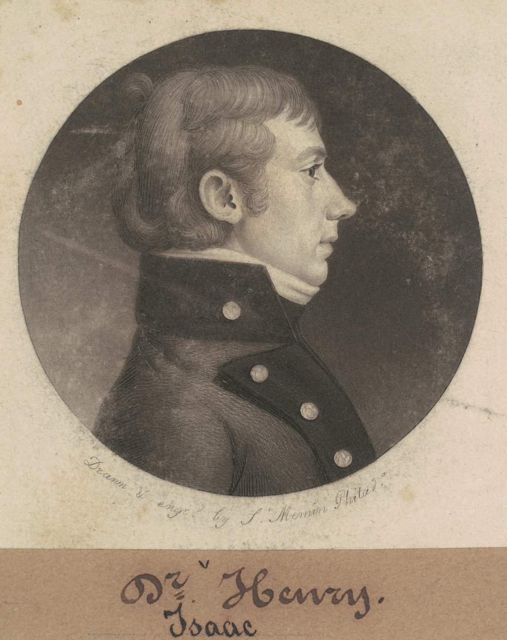 Isaac Henry door Charles B. J. Févret de Saint Mémin