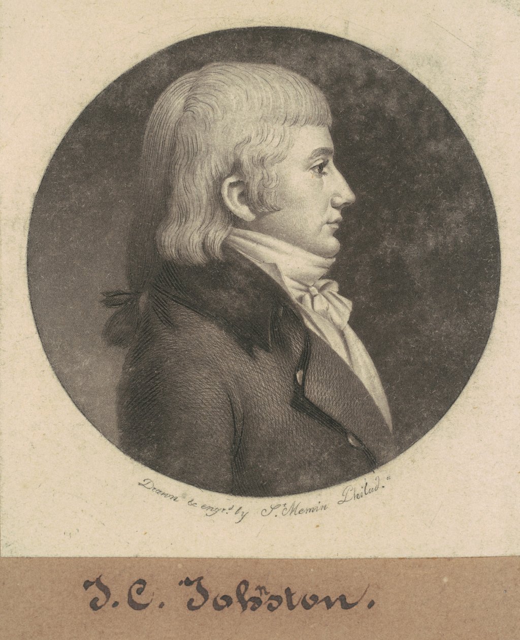 James Cathcart Johnston door Charles B. J. Févret de Saint Mémin