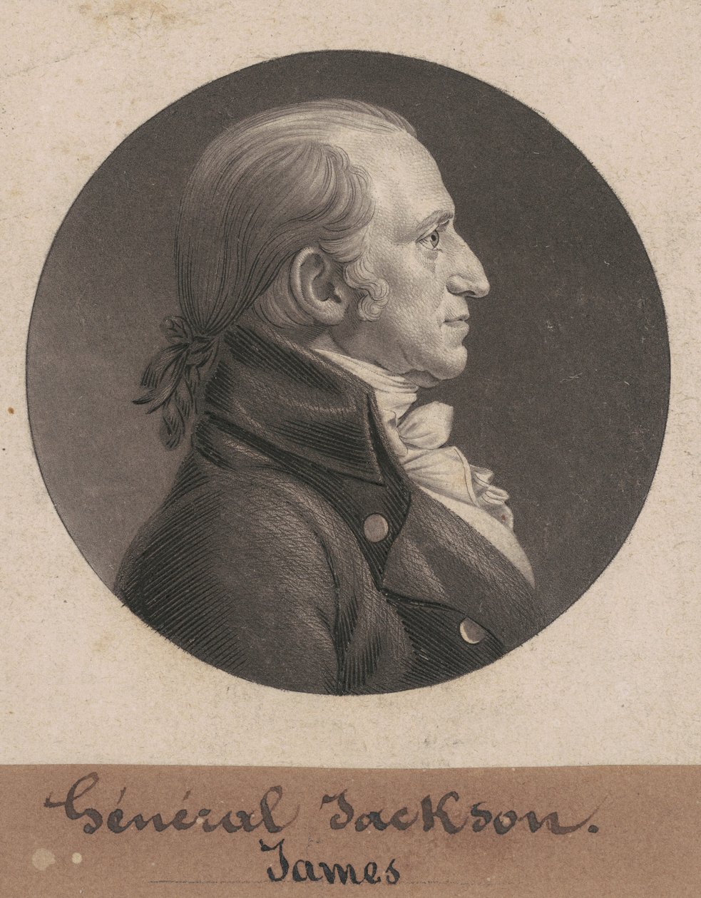 James Jackson door Charles B. J. Févret de Saint Mémin