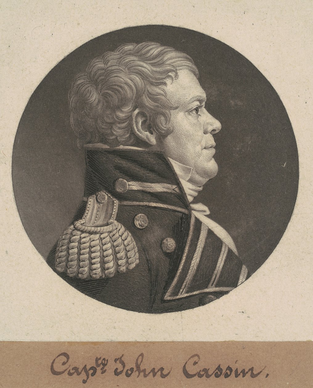John Cassin door Charles B. J. Févret de Saint Mémin