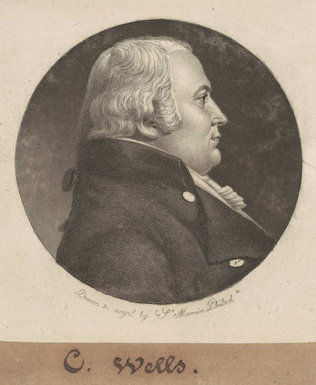 John Craig Wells door Charles B. J. Févret de Saint Mémin