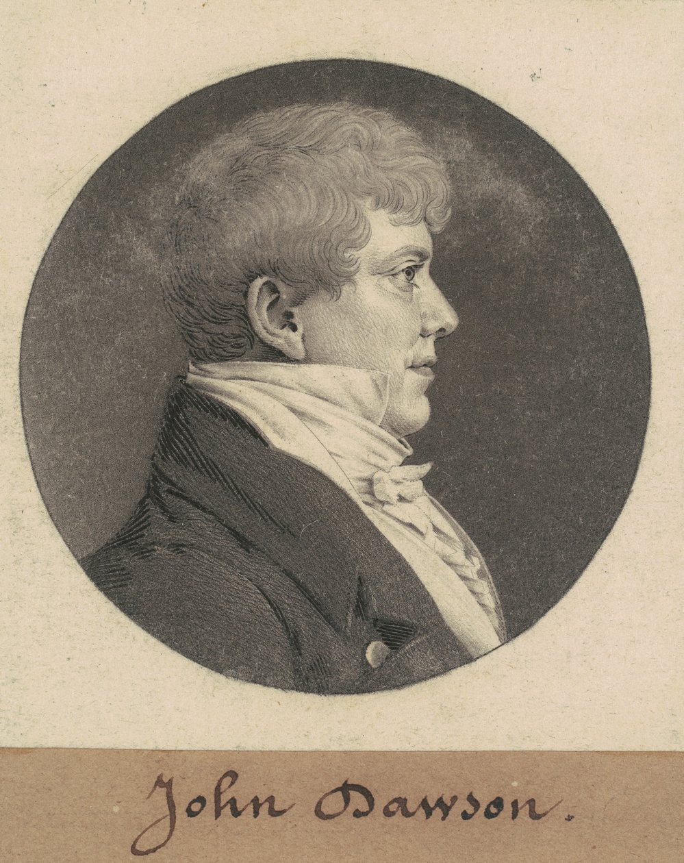 John Dawson door Charles B. J. Févret de Saint Mémin