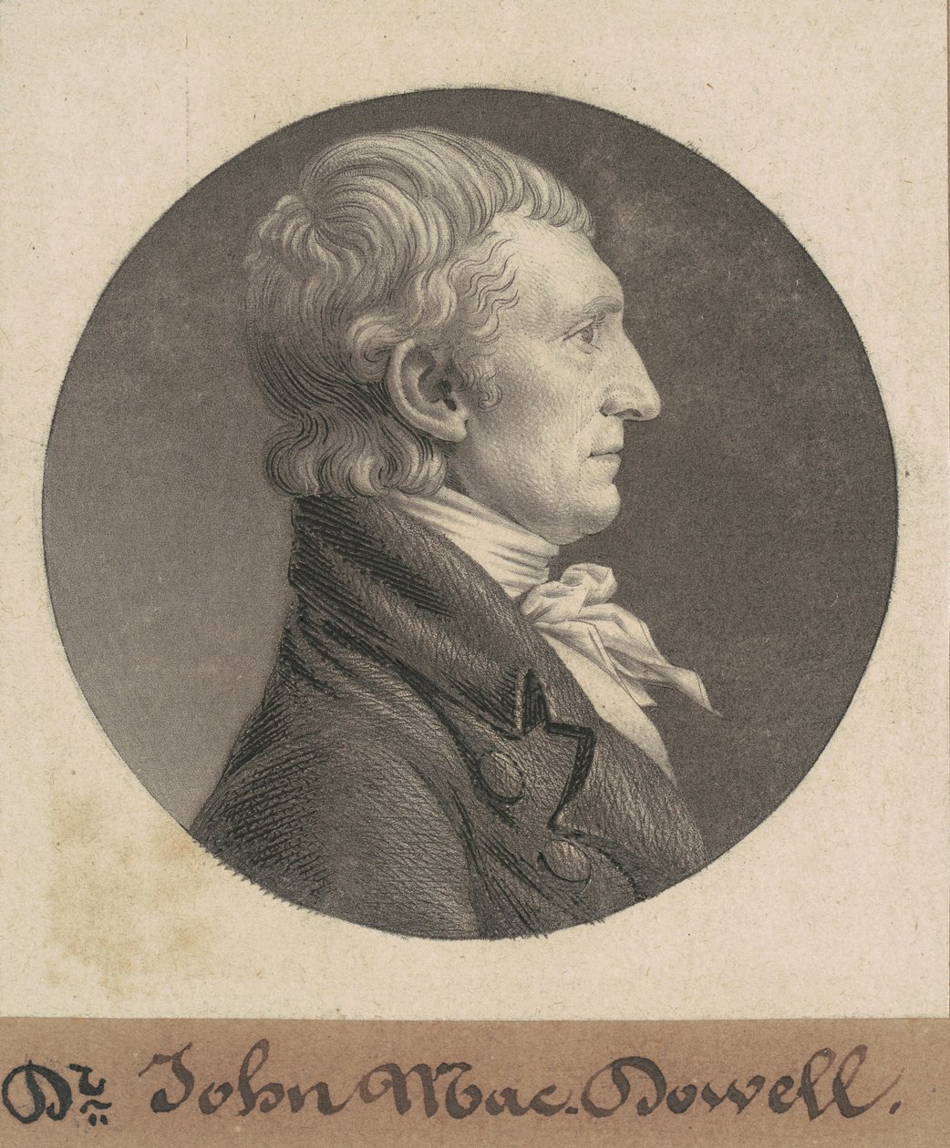 John McDowell door Charles B. J. Févret de Saint Mémin