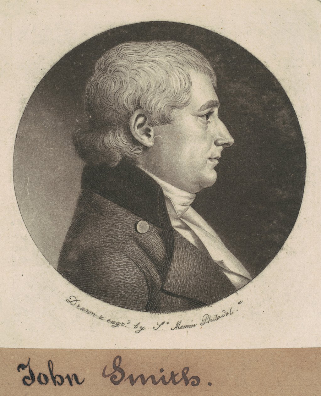 John Smith door Charles B. J. Févret de Saint Mémin