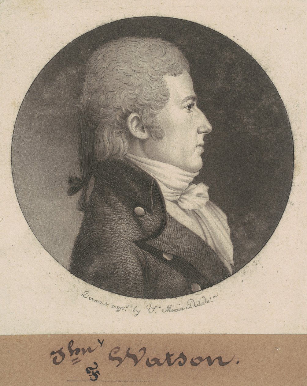 John Watson door Charles B. J. Févret de Saint Mémin