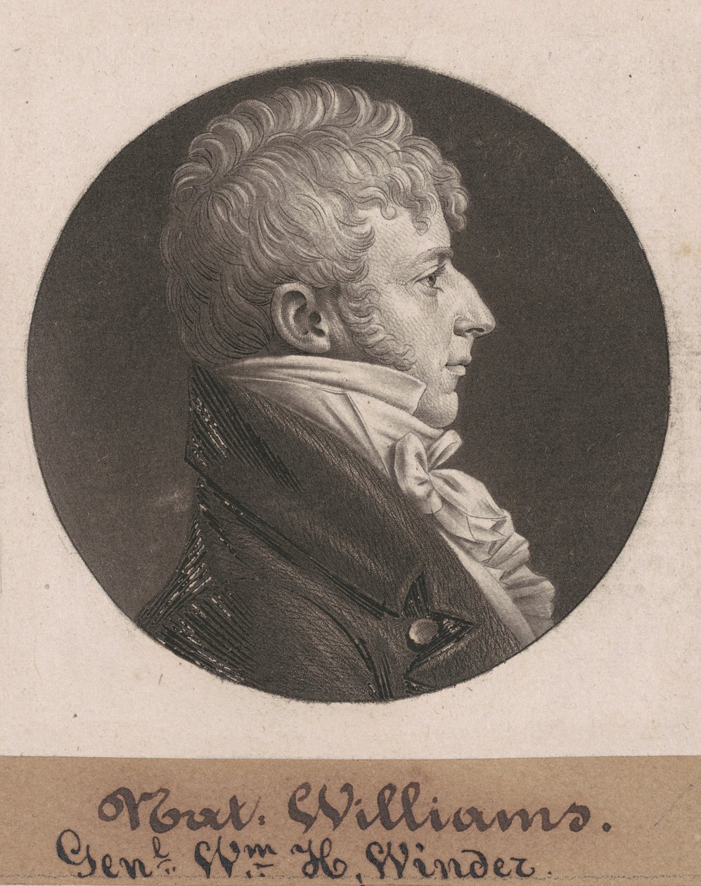 Joseph Ennalls Muse door Charles B. J. Févret de Saint Mémin