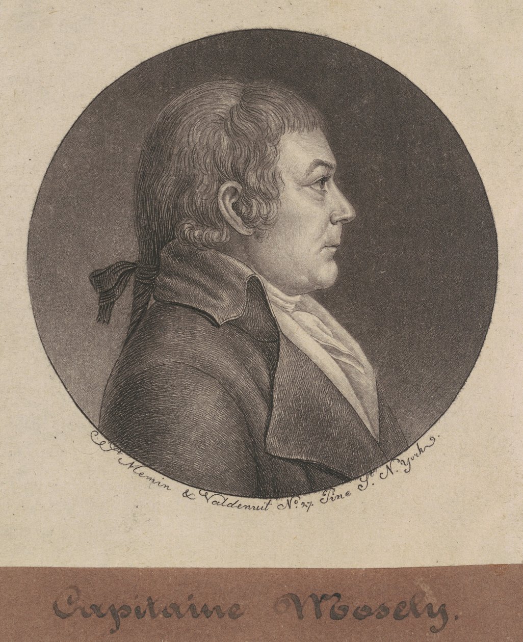 Joseph Mosely door Charles B. J. Févret de Saint Mémin