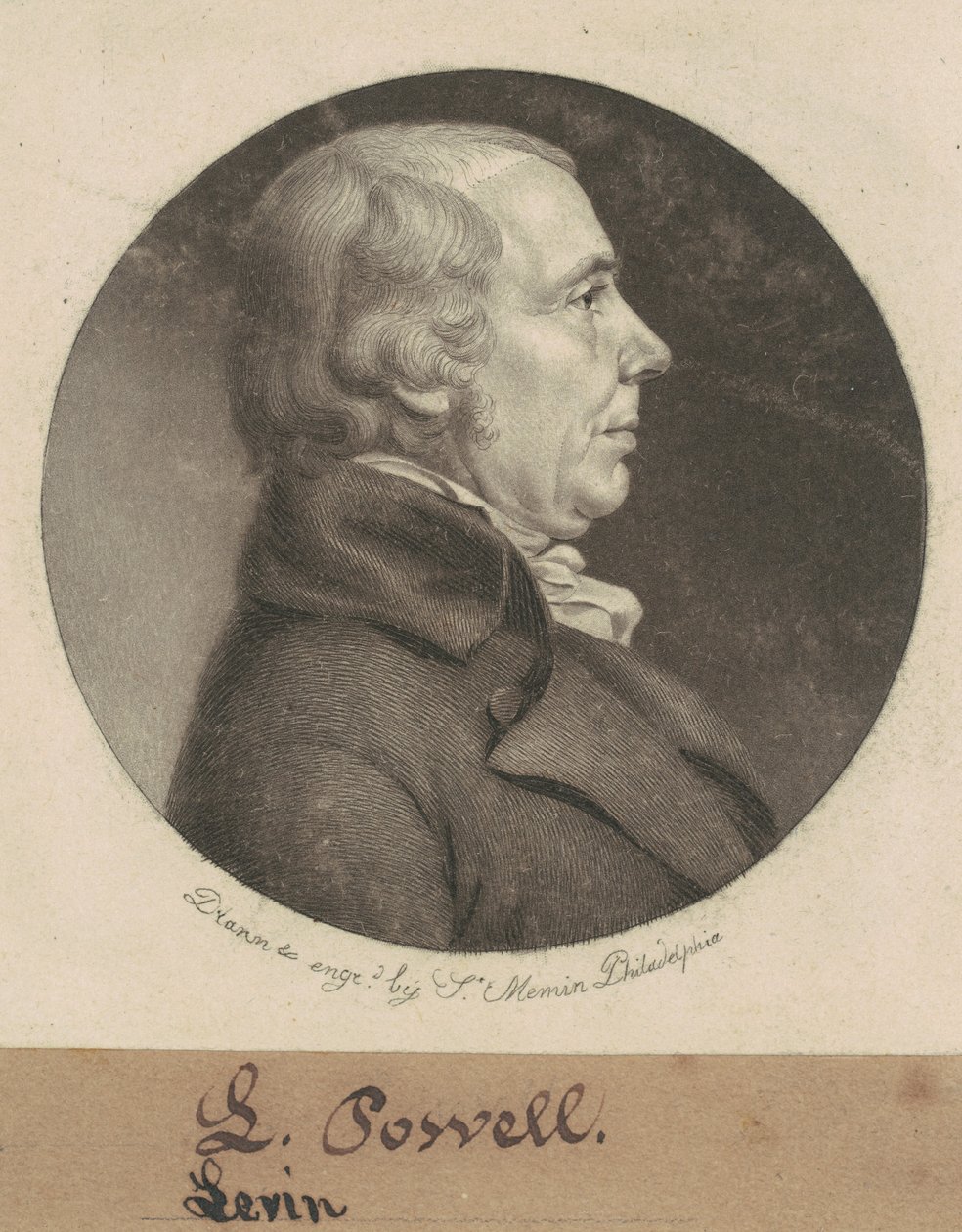 Leven Powell door Charles B. J. Févret de Saint Mémin
