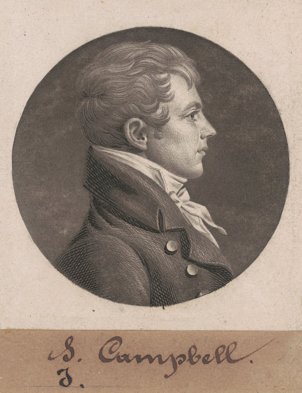 Levin Hicks Campbell door Charles B. J. Févret de Saint Mémin