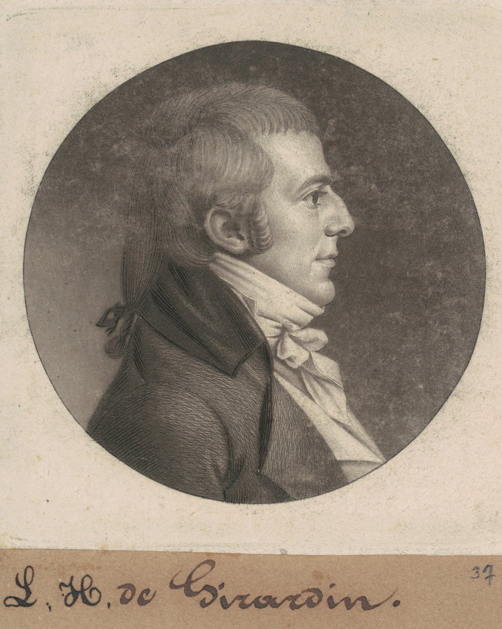 Louis Hue Girardin door Charles B. J. Févret de Saint Mémin