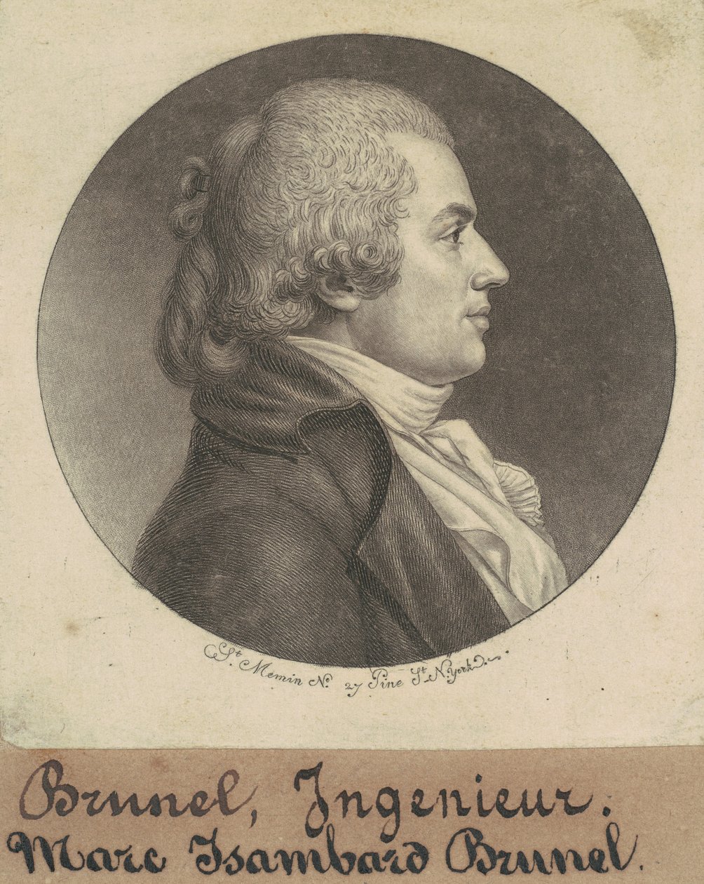 Marc Isambard Brunel door Charles B. J. Févret de Saint Mémin