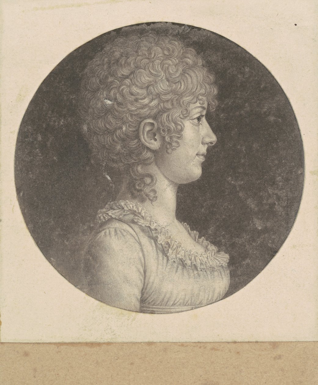 Margaret Polk door Charles B. J. Févret de Saint Mémin