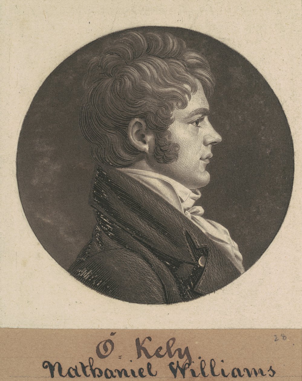 Nathaniel Williams door Charles B. J. Févret de Saint Mémin