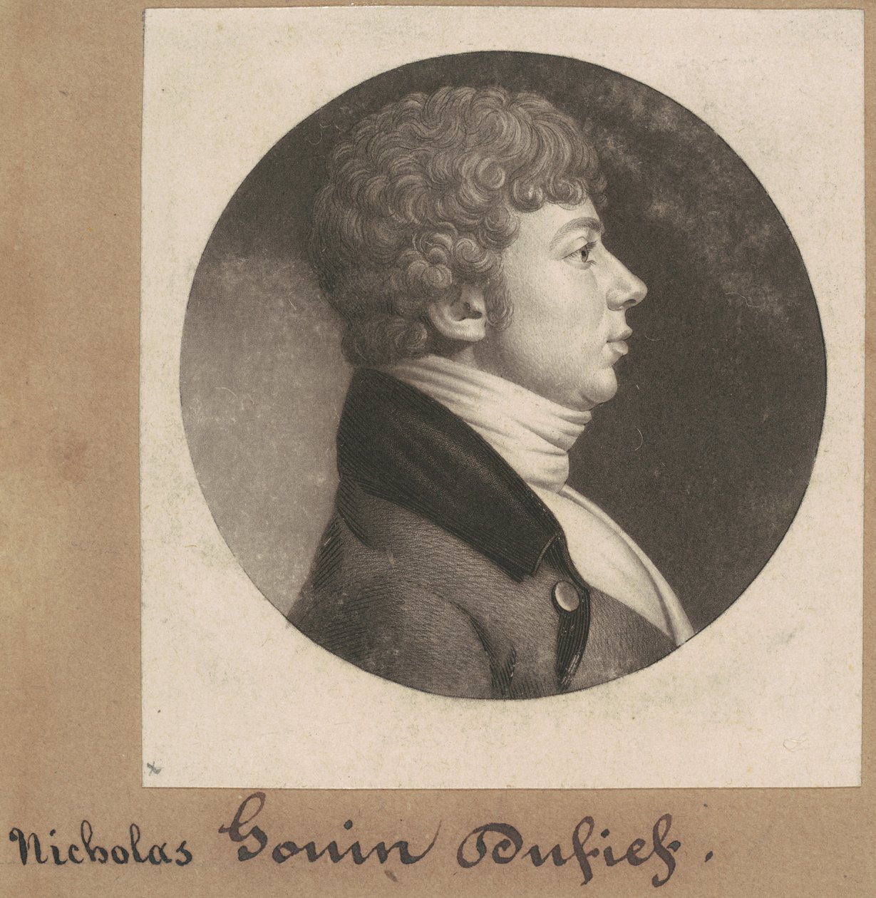Nicholas Gouin Dufief door Charles B. J. Févret de Saint Mémin