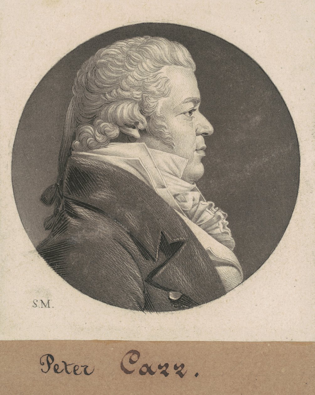 Peter Carr door Charles B. J. Févret de Saint Mémin