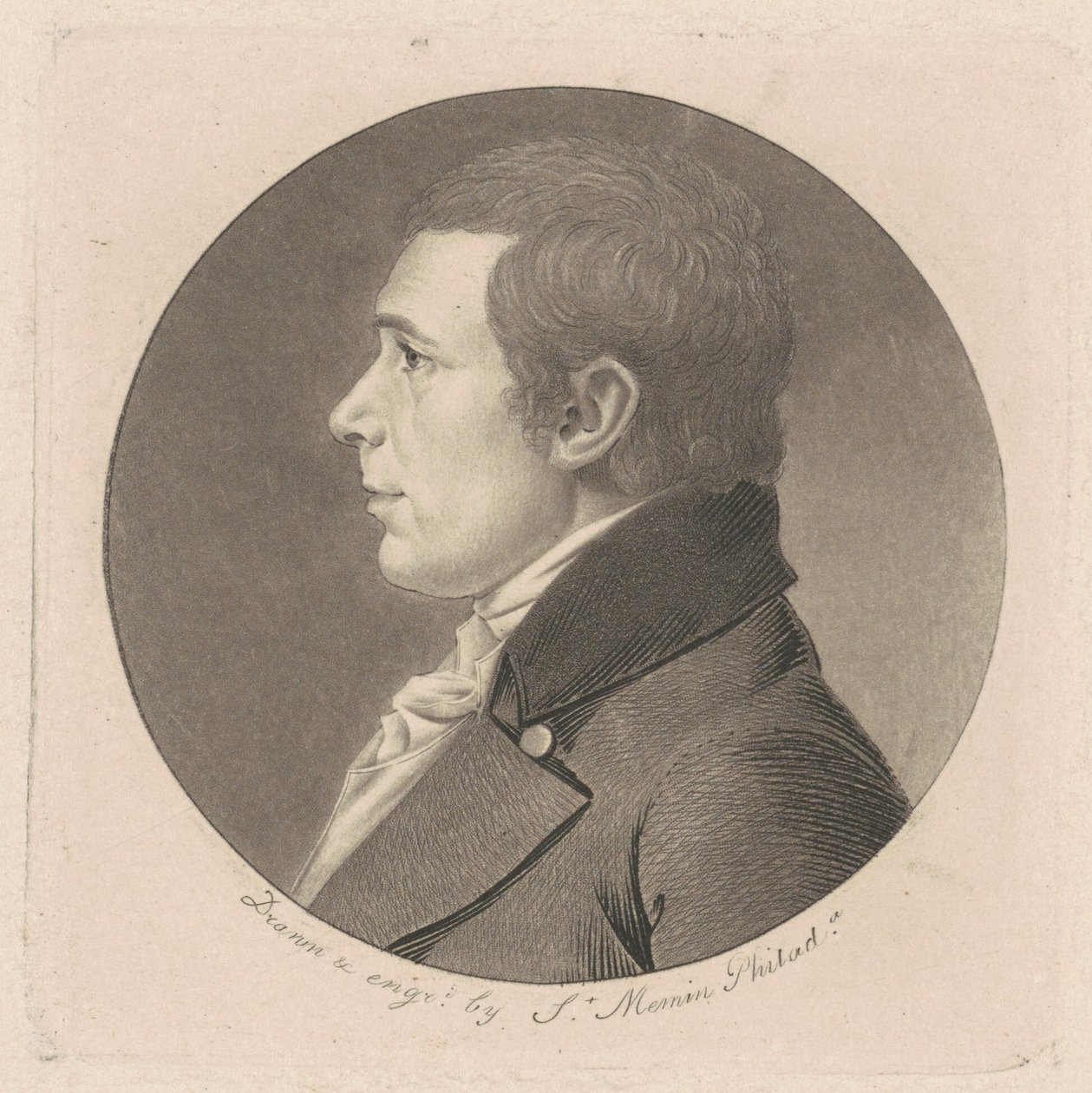 Peter Stephen DuPonceau door Charles B. J. Févret de Saint Mémin