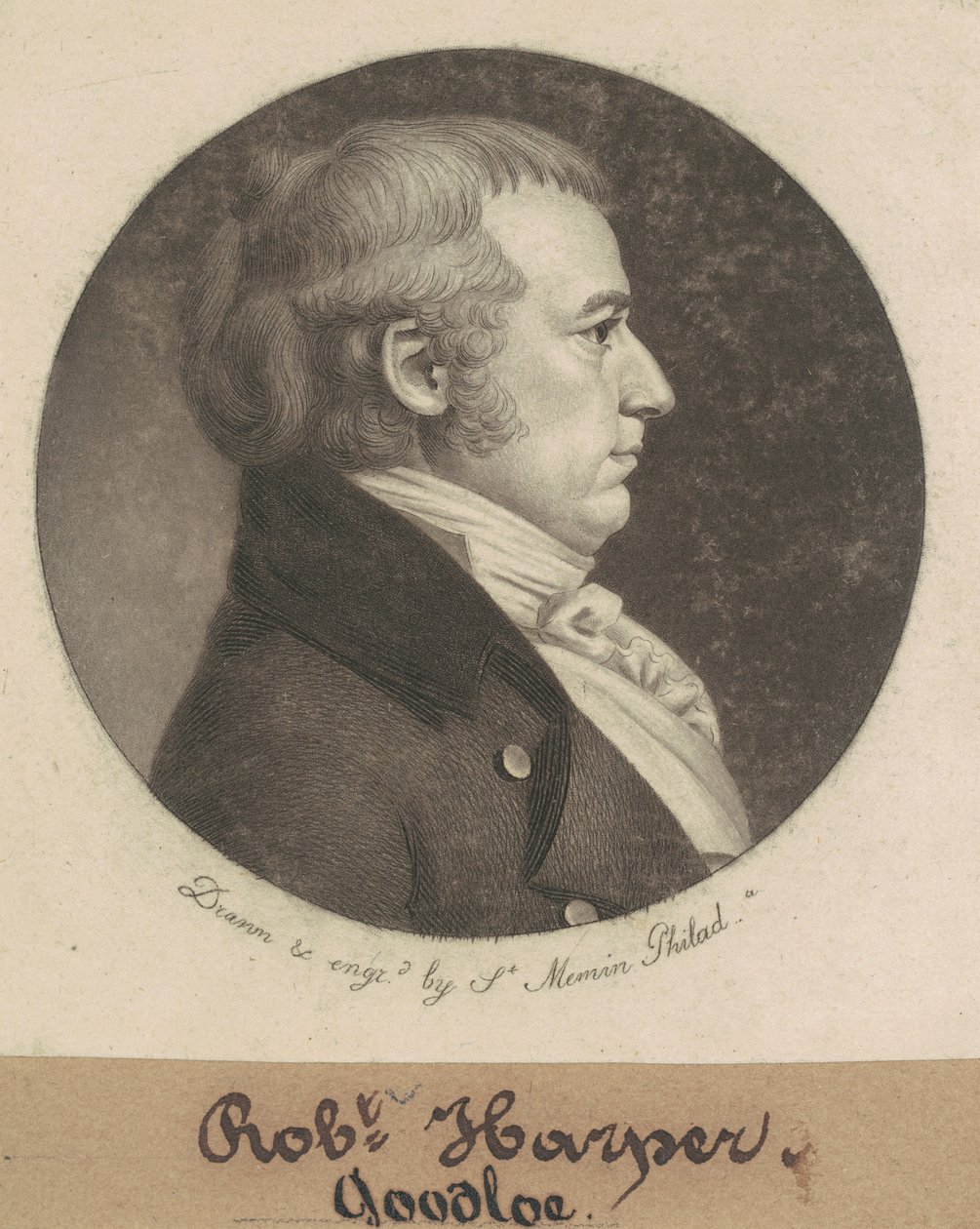 Robert Goodloe Harper door Charles B. J. Févret de Saint Mémin