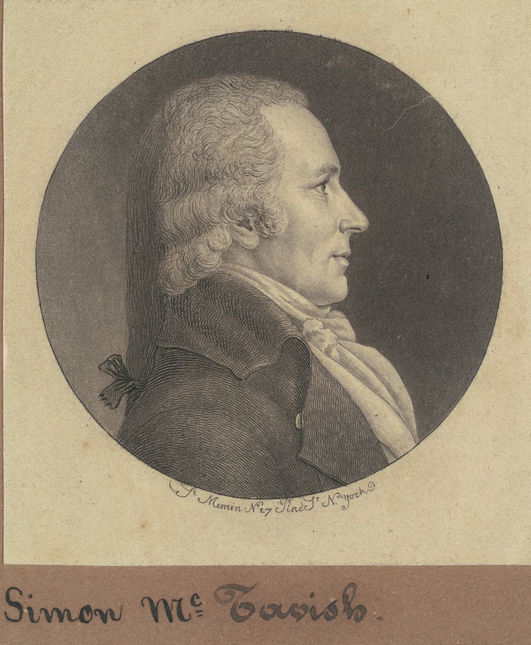 Simon McTavish door Charles B. J. Févret de Saint Mémin