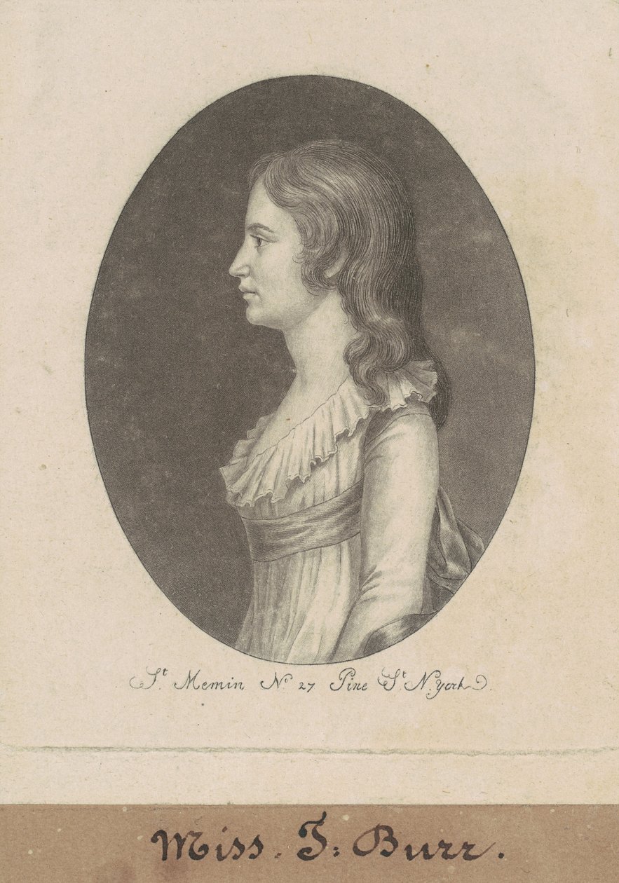 Theodosia Burr door Charles B. J. Févret de Saint Mémin