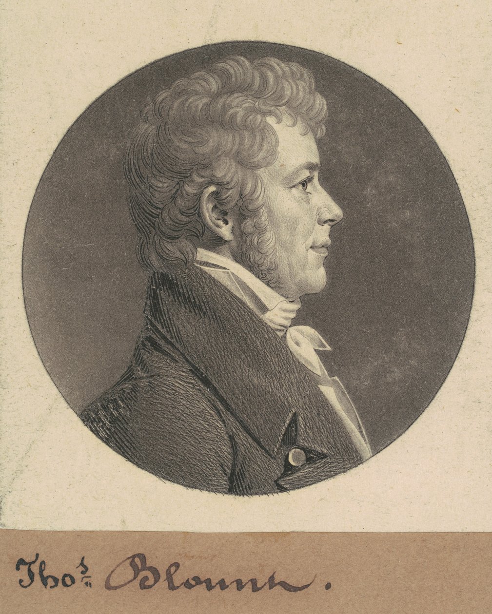 Thomas Blount door Charles B. J. Févret de Saint Mémin