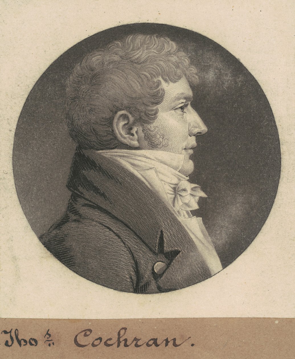 Thomas Cochran door Charles B. J. Févret de Saint Mémin