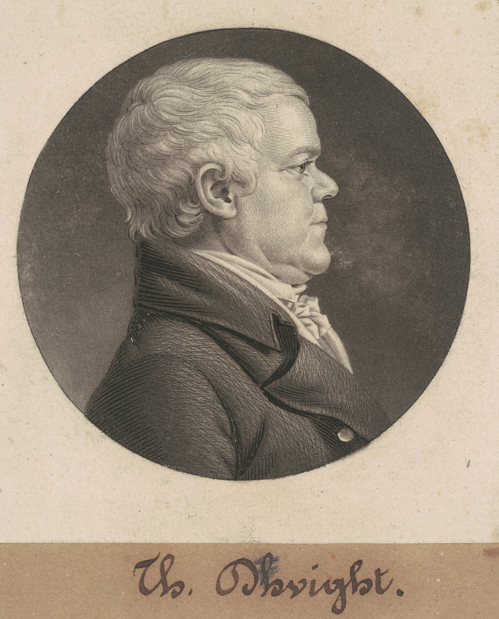 Thomas Dwight door Charles B. J. Févret de Saint Mémin