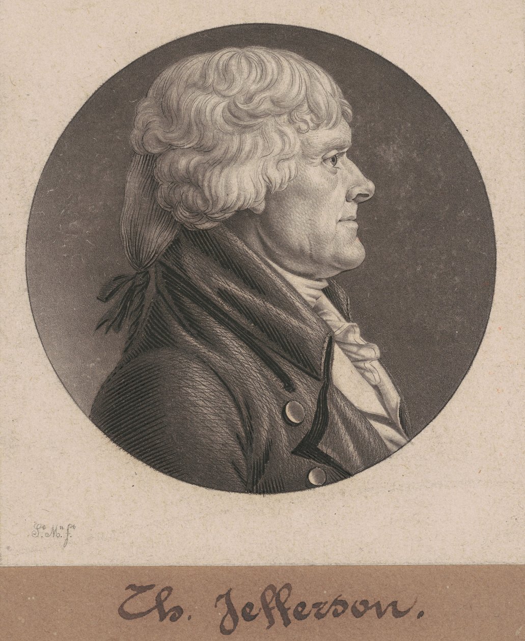 Thomas Jefferson door Charles B. J. Févret de Saint Mémin