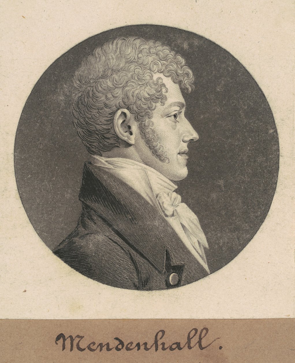 Thomas Mendenhall, Jr. door Charles B. J. Févret de Saint Mémin