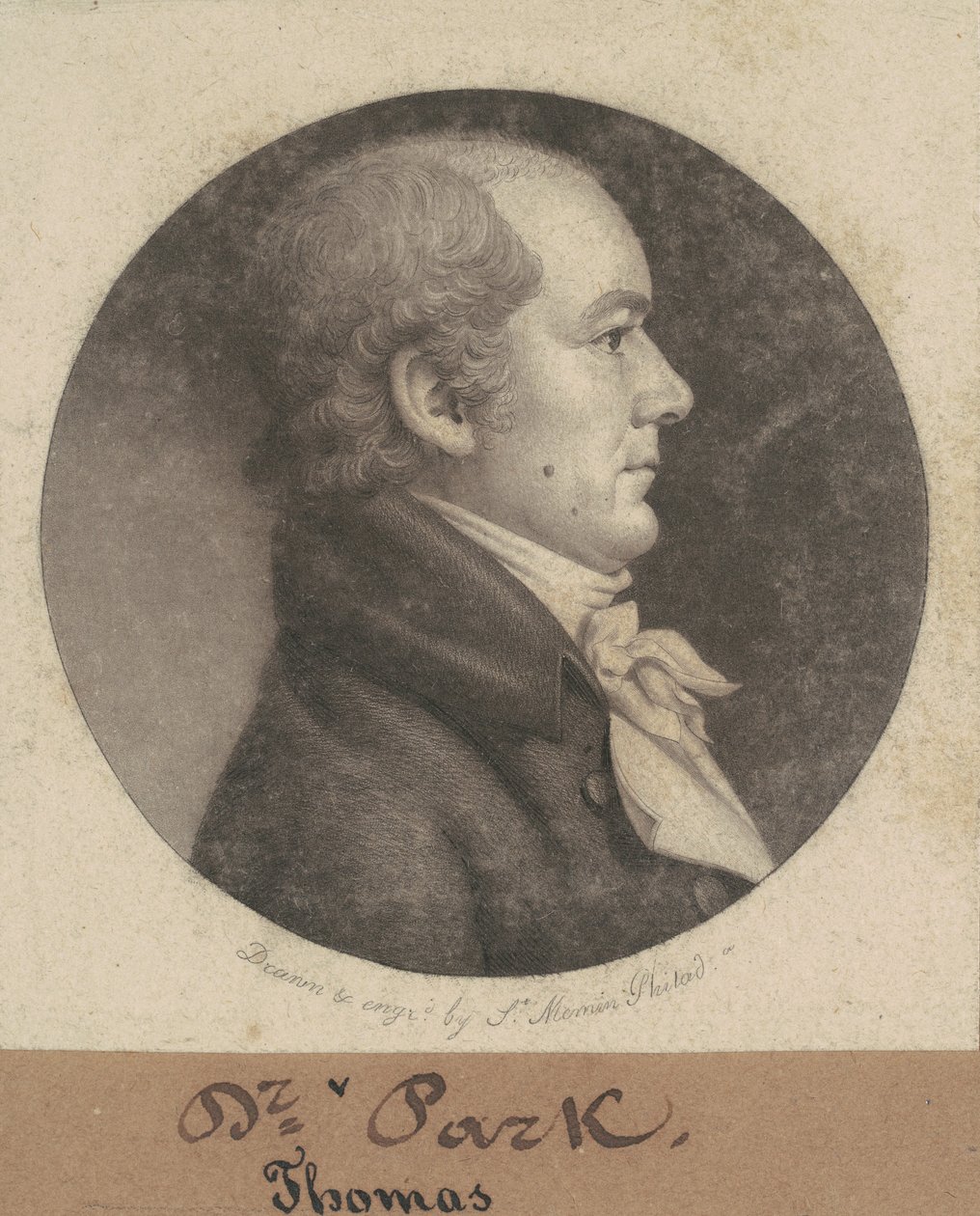 Thomas Parke door Charles B. J. Févret de Saint Mémin