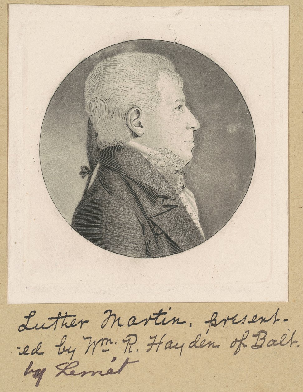 Onbekende Man door Charles B. J. Févret de Saint Mémin