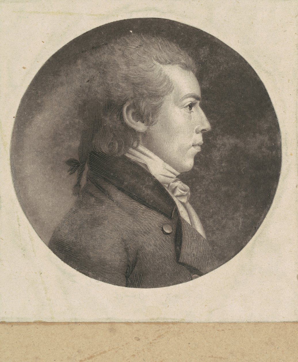 Onbekende Man door Charles B. J. Févret de Saint Mémin