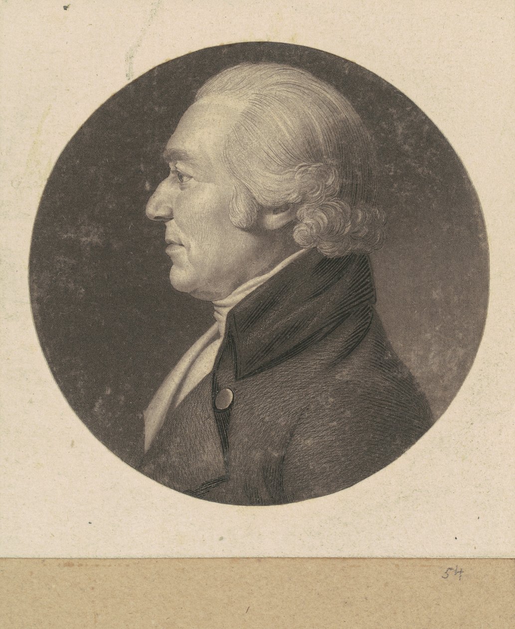 Onbekende man door Charles B. J. Févret de Saint Mémin