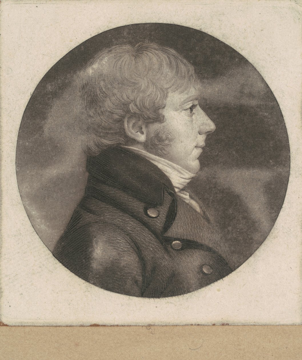 Onbekende man door Charles B. J. Févret de Saint Mémin